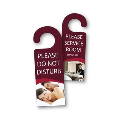 Do Not Disturb and Please Service Room Sign
