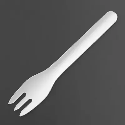 Fiesta Compostable Paper Forks 155mm (Pack of 100)