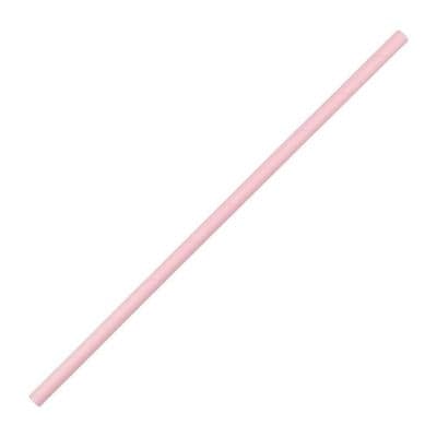 Fiesta Compostable Paper Straws Pink (Pack of 250)