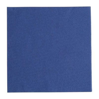 Fiesta Recyclable Dinner Napkin Dark Blue 40x40cm 3ply 1/4 Fold (Pack of 1000)