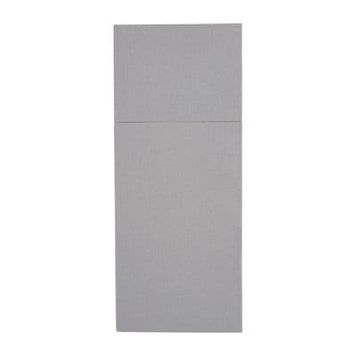 Fiesta Recyclable Premium Tablin Dinner Napkin Grey 48x40cm Airlaid Pocket Fold (Pk 400)