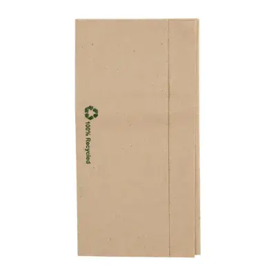 Fiesta Recyclable Recycled Lunch Napkin Kraft 32x30cm 1ply Dispenser Fold (Pack of 6000)