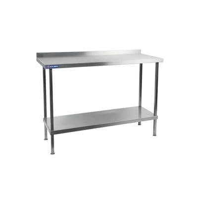 Holmes Stainless Steel Wall Table with Upstand 700(D)mm