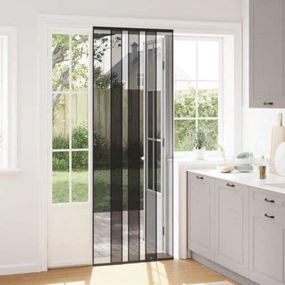 Insect Door Screen Mesh Curtain Black - Available in 5 Sizes