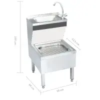 Janitorial Sink Stainless Steel (Back To School Offer) Reduced from €440