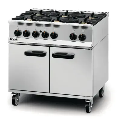 Lincat Opus 800 Natural Gas Oven Range 6 Burner OG8002 - Available for Natural & Propane Gas