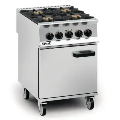 Lincat Opus 800 Propane Gas 4 Burner Dual Fuel Oven Range - OD8006/N