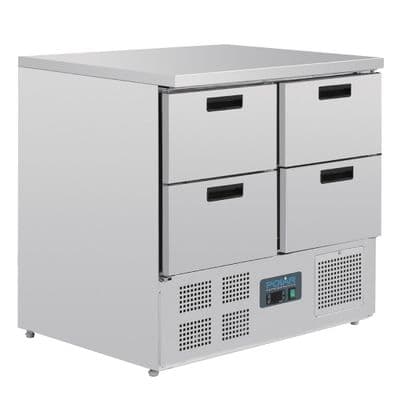 Polar 4 Drawer Compact Counter Fridge 240 Ltr