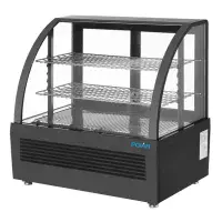 Polar C-Series Countertop Food Display Fridge 100Ltr Black
