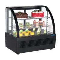 Polar C-Series Countertop Food Display Fridge 100Ltr Black