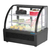 Polar C-Series Countertop Food Display Fridge 100Ltr Black