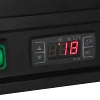 Polar C-Series Countertop Food Display Fridge 100Ltr Black