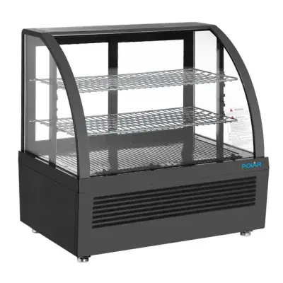 Polar C-Series Countertop Food Display Fridge 100Ltr Black