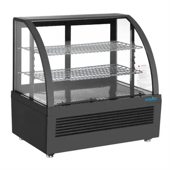 Polar C-Series Countertop Food Display Fridge 100Ltr Black