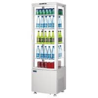 Polar C-Series Curved Door Display Fridge 235Ltr White