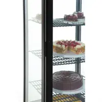 Polar C-Series Energy Efficient Curved Door Display Fridge Black 235Ltr