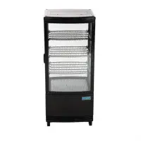 Polar C-Series Energy Efficient Curved Door Display Fridge Black 86Ltr