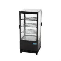 Polar C-Series Energy Efficient Curved Door Display Fridge Black 86Ltr
