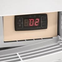 Polar C-Series Energy Efficient Curved Door Display Fridge White 86Ltr