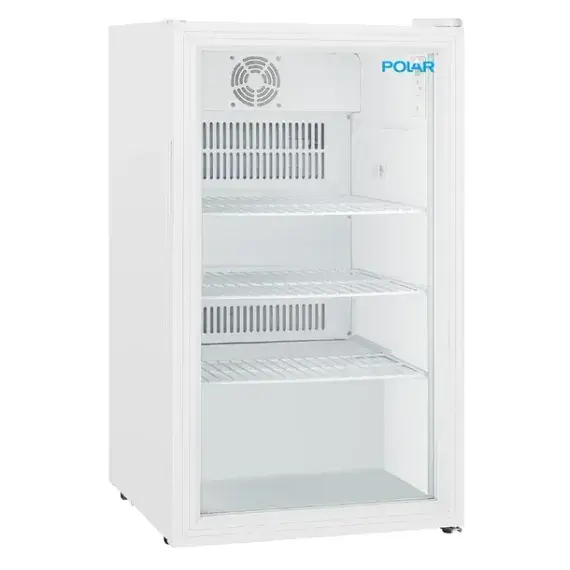 Polar C-Series Under Counter Display Fridge White 90Ltr
