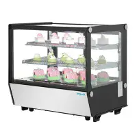 Polar G-Series Countertop Display Fridge Black Square Glass 120Ltr