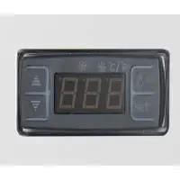 Polar G-Series Countertop Display Fridge Black Square Glass 120Ltr