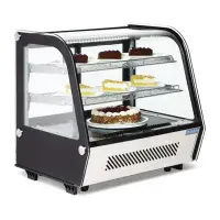 Polar G-Series Energy Efficient Countertop Food Display Fridge Black 120Ltr