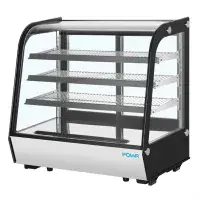 Polar G-Series Rounded Glass Countertop Display Fridge 185Ltr