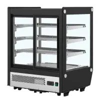 Polar G-Series Square Glass Countertop Display Fridge 145Ltr