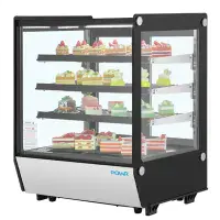 Polar G-Series Square Glass Countertop Display Fridge 145Ltr