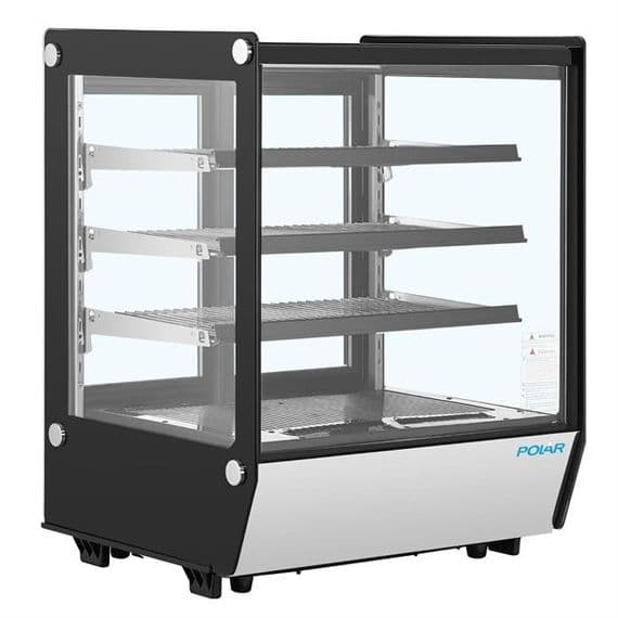 Polar G-Series Square Glass Countertop Display Fridge 145Ltr