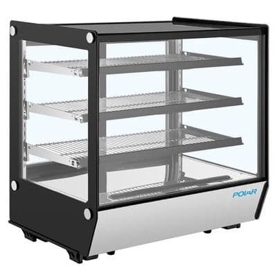 Polar G-Series Square Glass Countertop Display Fridge 185Ltr