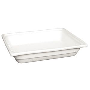 Porcelain Gastronorm Dish 1/2 Size 100mm Deep