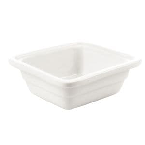 Porcelain Gastronorm Dish 1/6 Size 100mm Deep