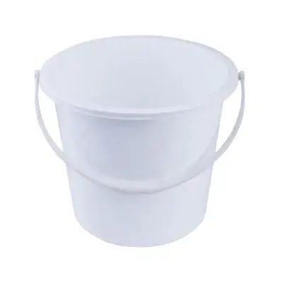 Round Plastic Buckets - Available in 5 Colours
