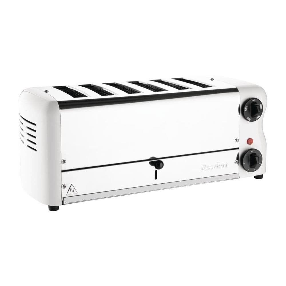 Rowlett Esprit Toaster White 6 Slot w/2x Additional Elements & Sandwich ...
