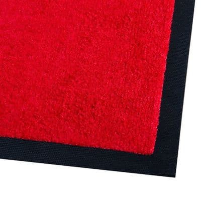 Rubber Backed Floor Mat 6’x4’ Red (130x180cm)