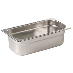 Stainless Steel Gastronorm Container 1/4 Size 265x162mm  - Available in 6 Depths