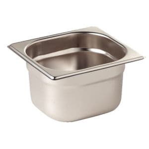 Stainless Steel Gastronorm Pan - 1/6 One Sixth Size/100mm