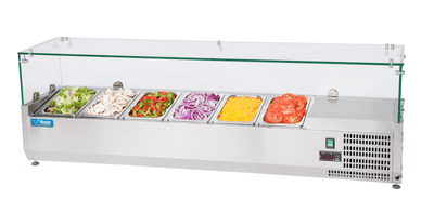 Unifrost CTG1400 Cold Toppings Fridege Glass Top 6x1/4GN