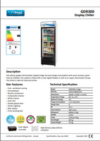 Unifrost GDR300 Upright Display Chiller 300L (Promotion Price)