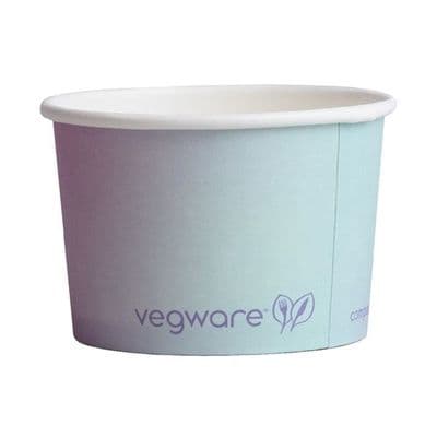 Vegware Single Scoop Ice Cream Pot Tutti Frutti 4oz (Pack of 1000)