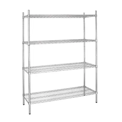 Vogue 4 Tier Wire Shelving Kit 1525x460mm