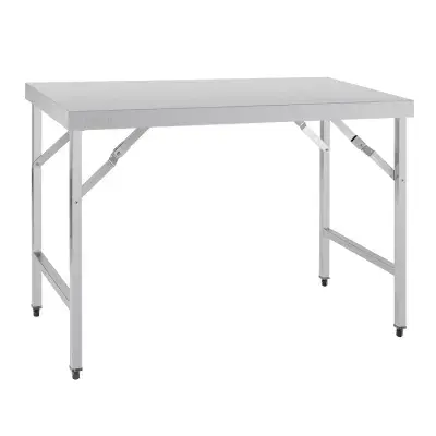 Vogue Stainless Steel Folding Table 900(H) x 1200(W) x 600(D)mm (1)