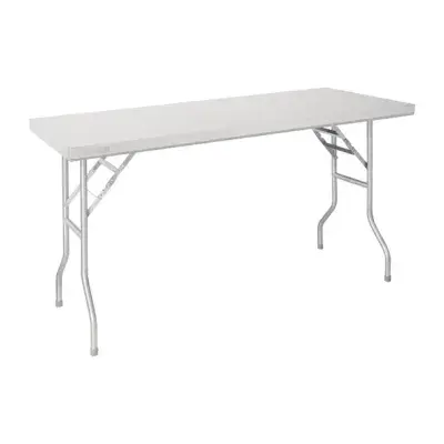 Vogue Stainless Steel Folding Work Table - Available In 3 Sizes