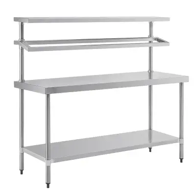 Vogue Stainless Steel Prep Station with Gantry Large