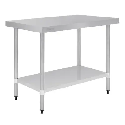 Vogue Stainless Steel Prep Table 1200mm - Available In 2 Depths