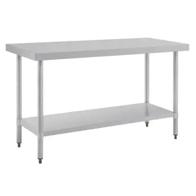 Vogue Stainless Steel Prep Table 1500mm - Available In 2 Depths