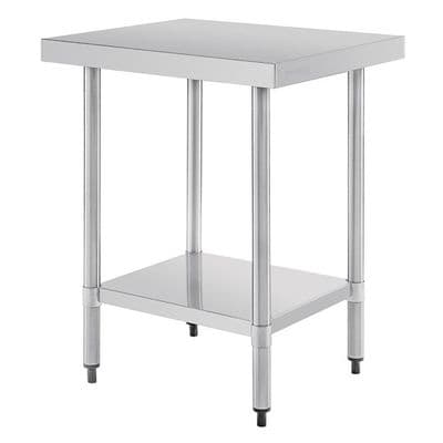 Vogue Stainless Steel Prep Table 600mm - Available In 2 Depths