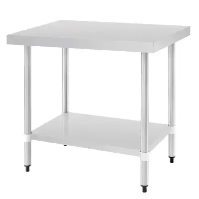 Vogue Stainless Steel Prep Table 900mm - Available in 2 Depths